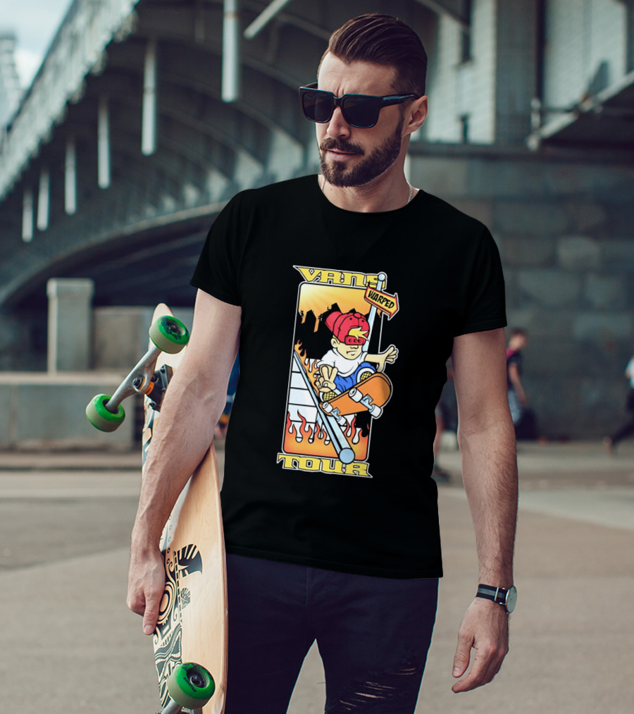 Vans Warped Tour Skater Punk Rock Skateboarding T-Shirt