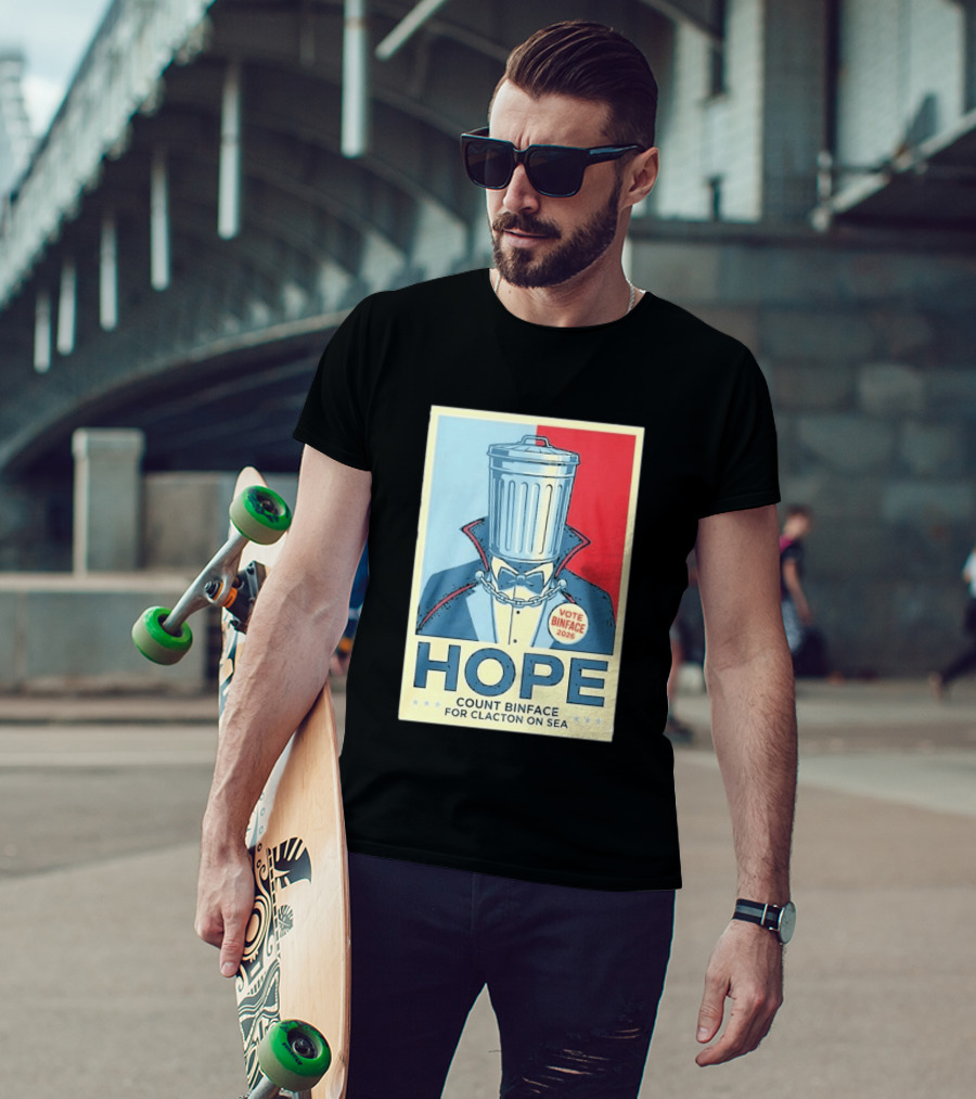 Vote Binface 2026 Hope Count Binface For Clacton On Sea T-Shirt