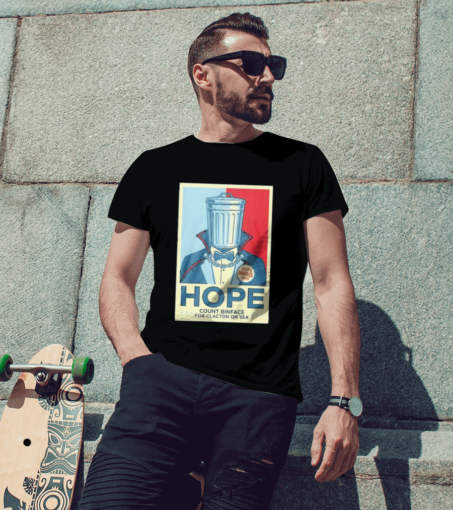 Vote Binface 2026 Hope Count Binface For Clacton On Sea T-Shirt