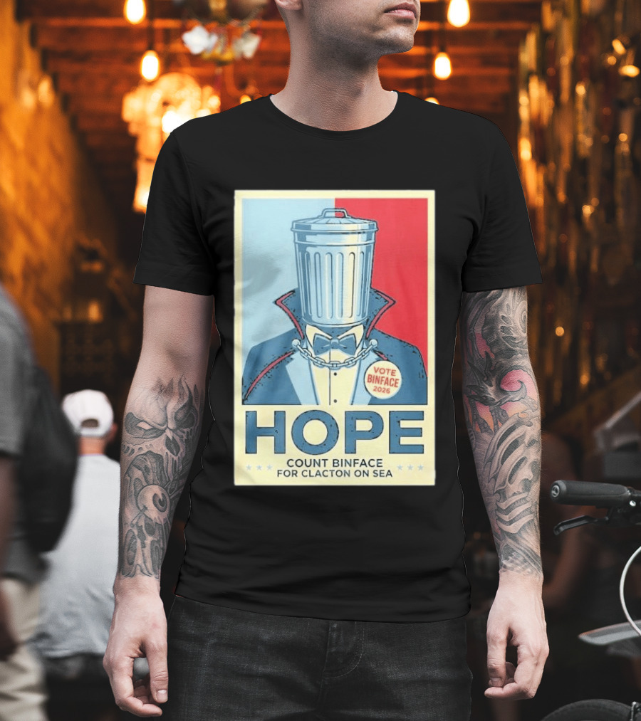 Vote Binface 2026 Hope Count Binface For Clacton On Sea T-Shirt