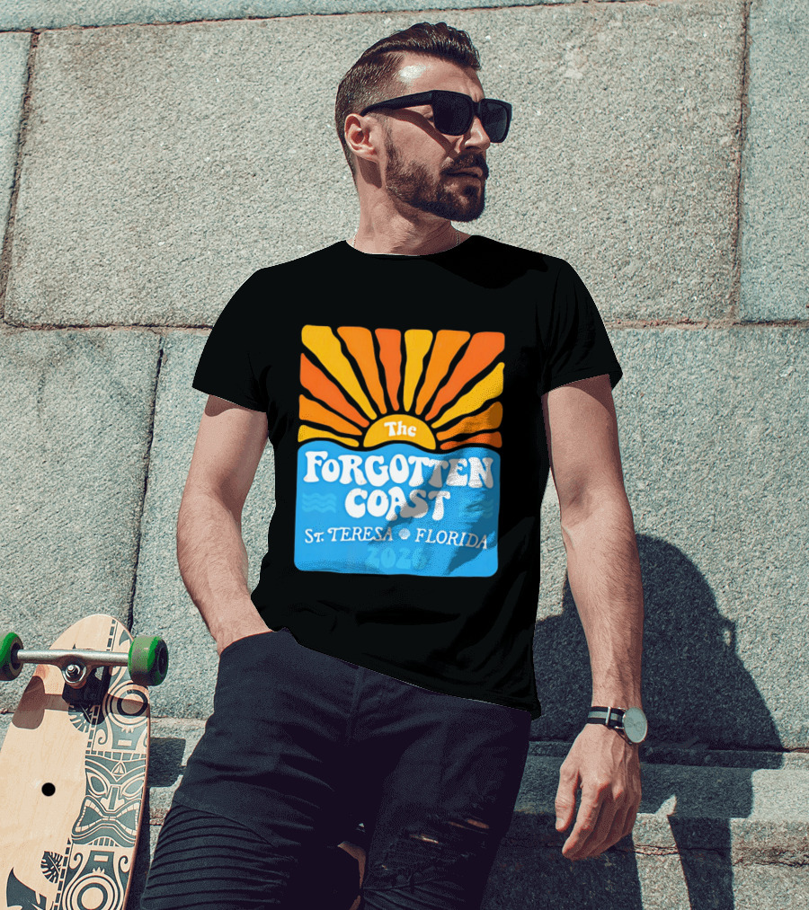 The Forgotten Coast St Teresa Florida 2026 Sunset Waves T-Shirt
