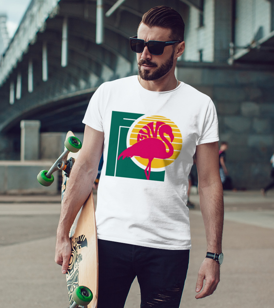 Move Flamingo Sunset Tropical FNS T-Shirt