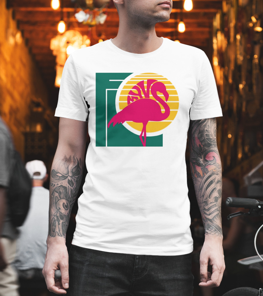 Move Flamingo Sunset Tropical FNS T-Shirt