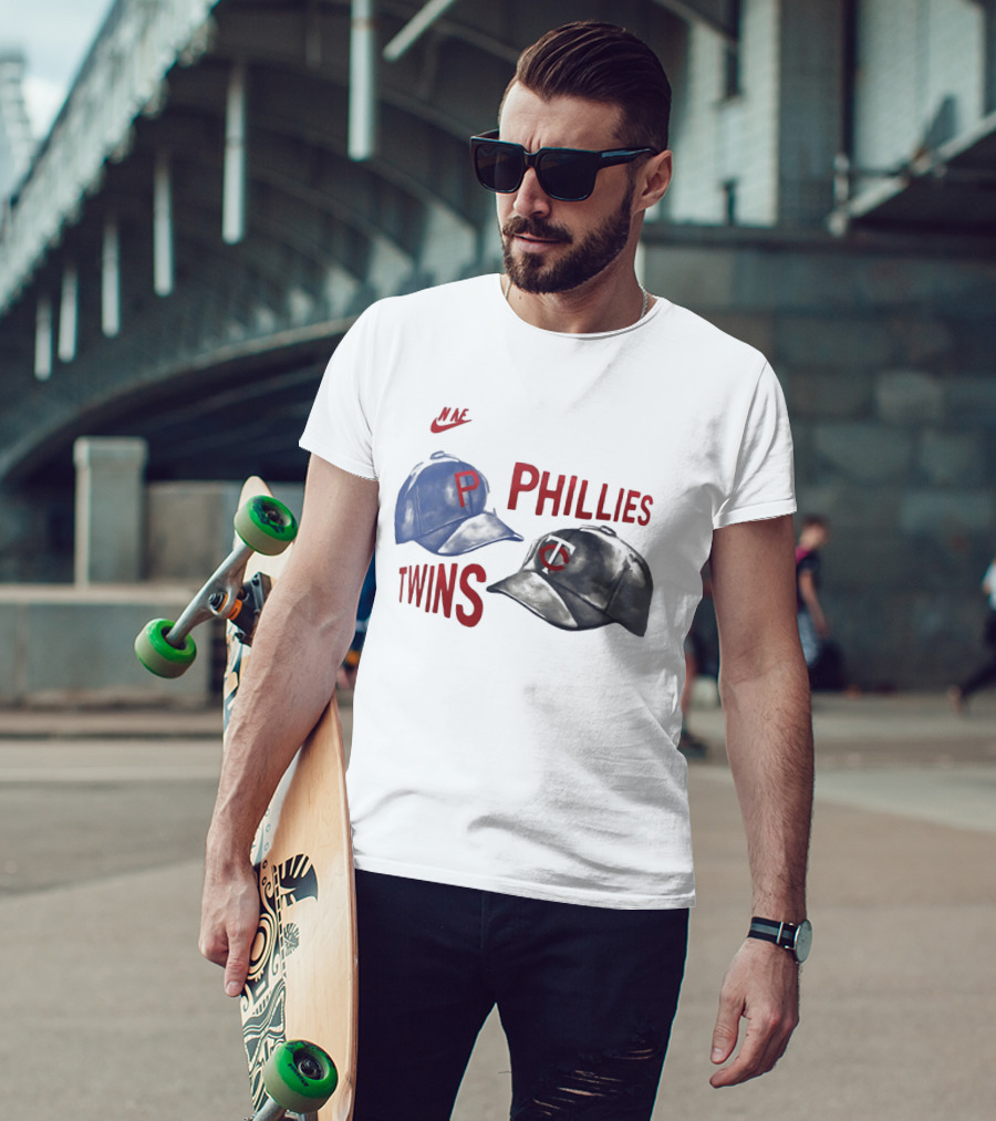 Nike Phillies Twins Baseball Caps 2026 Matchup T-Shirt