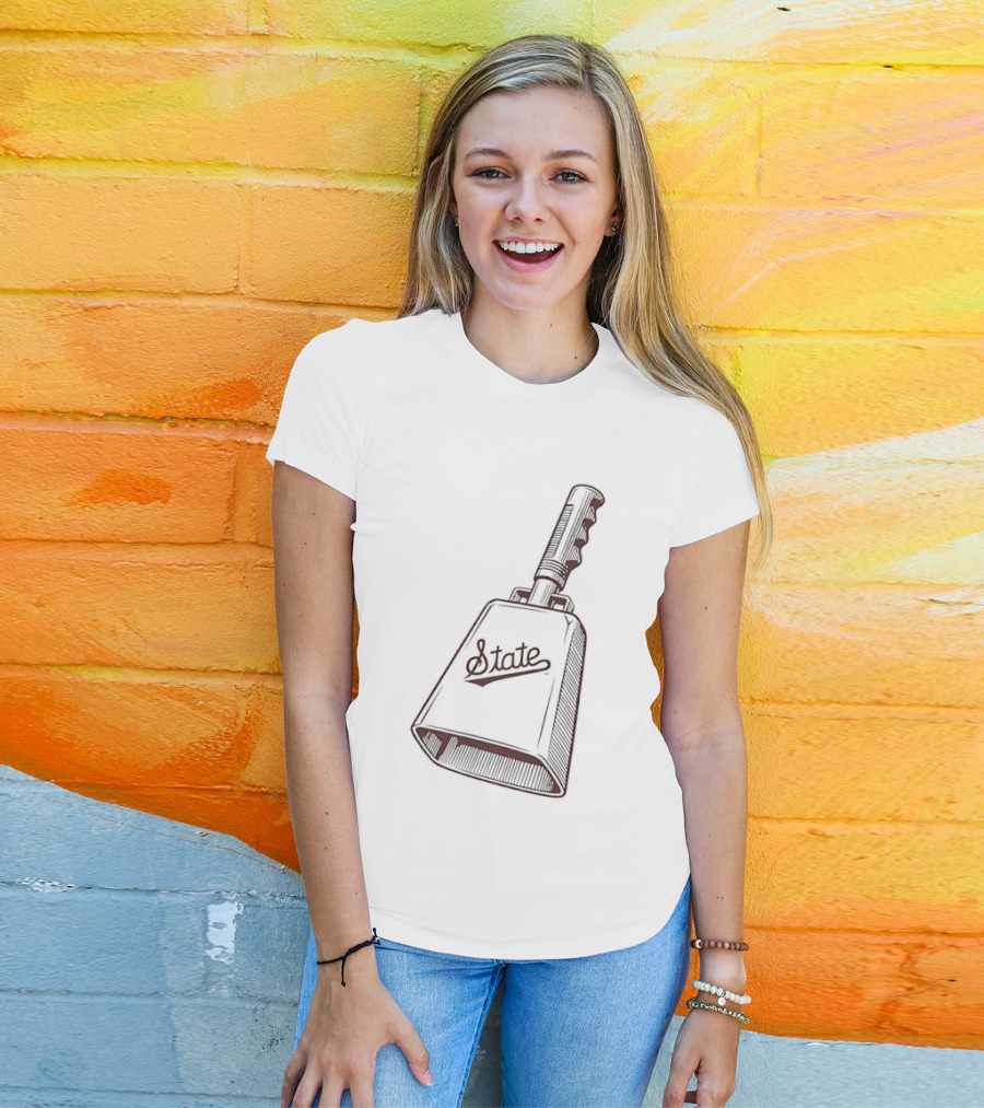 State Cowbell Mississippi State NCAA Football Logo College Game Day Fan Gear T-Shirt