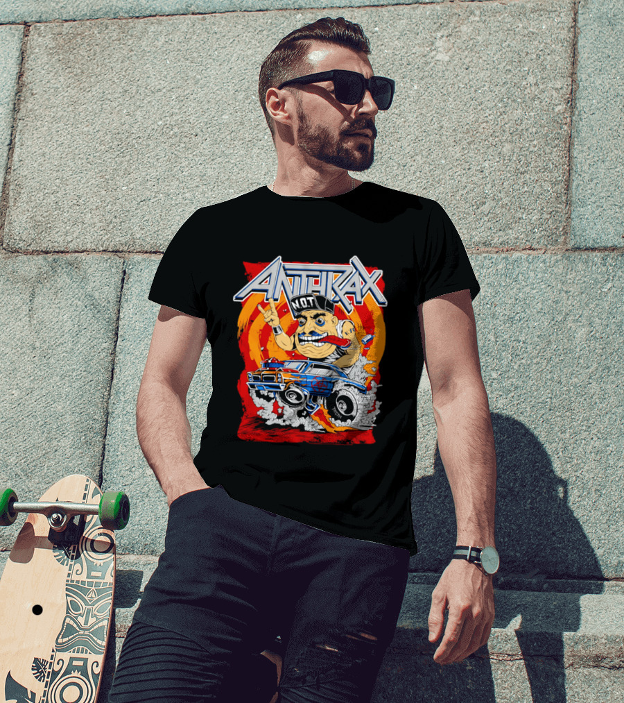 Anthrax N.O.T Muscle Car Ed Roth Style Illustration Monster Metal Rock T-Shirt