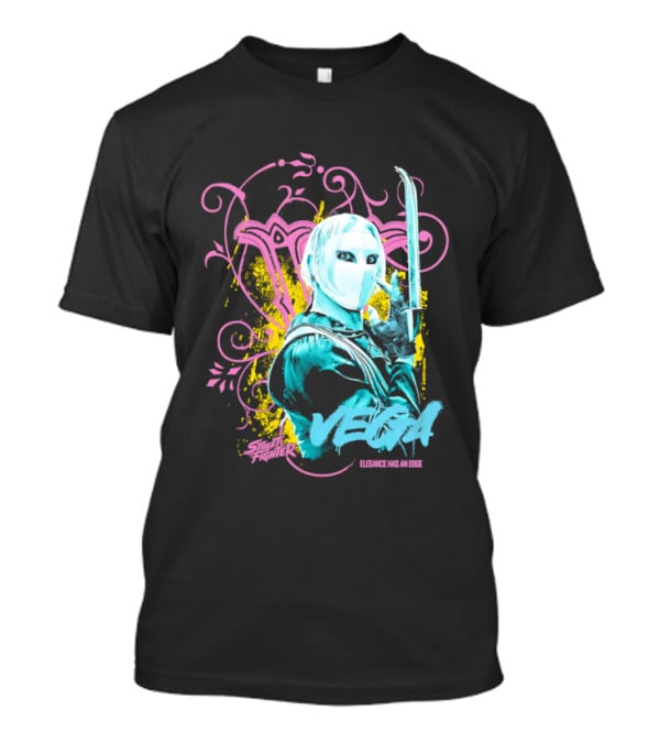 Fighter Vega Elegance Has An Edge Streetwear Warrior T-Shirt