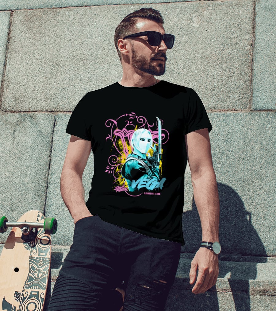 Fighter Vega Elegance Has An Edge Streetwear Warrior T-Shirt