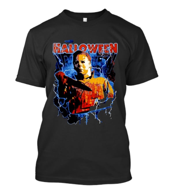 Halloween Lightning Mike Myers Horror Movie T-Shirt