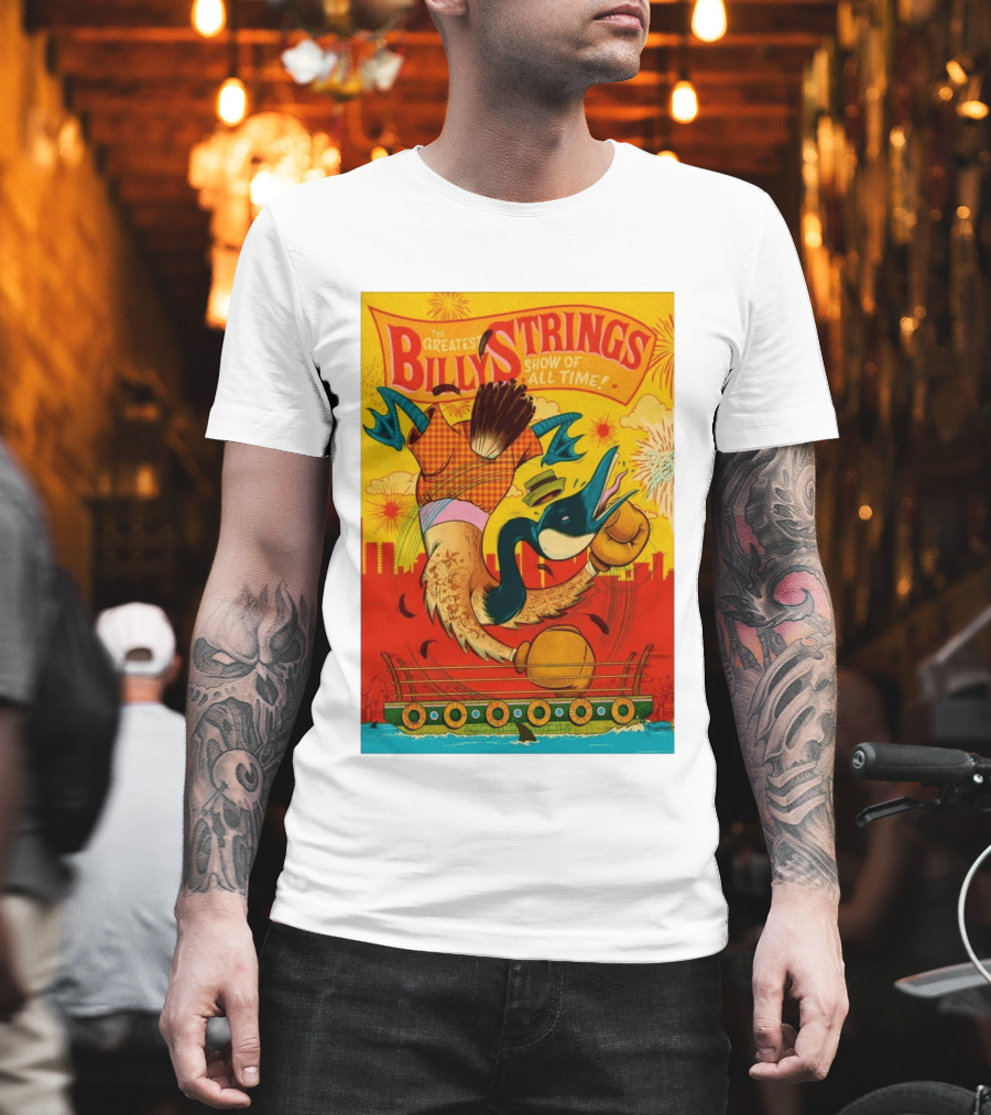 Billy Strings Boston MA July 21 2026 Greatest Show Of All Time Boxing Duck With Gloves T-Shirt