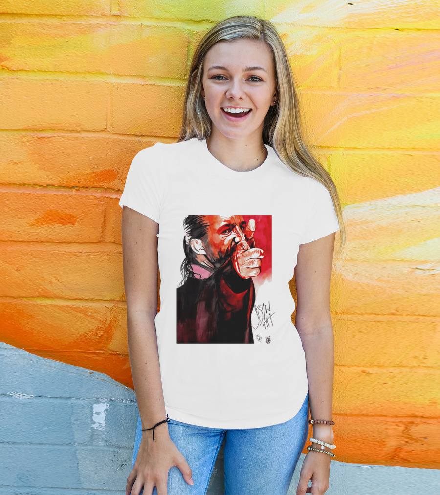 Jay White Rob Schamberger Signature Portrait Red T-Shirt