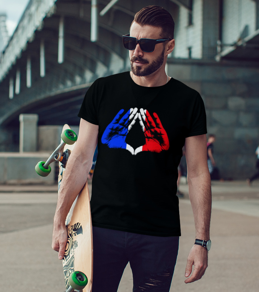 Reasonable Doubt 30th Anniversary Paris Tour French Flag Hands Icon J Z30 T-Shirt
