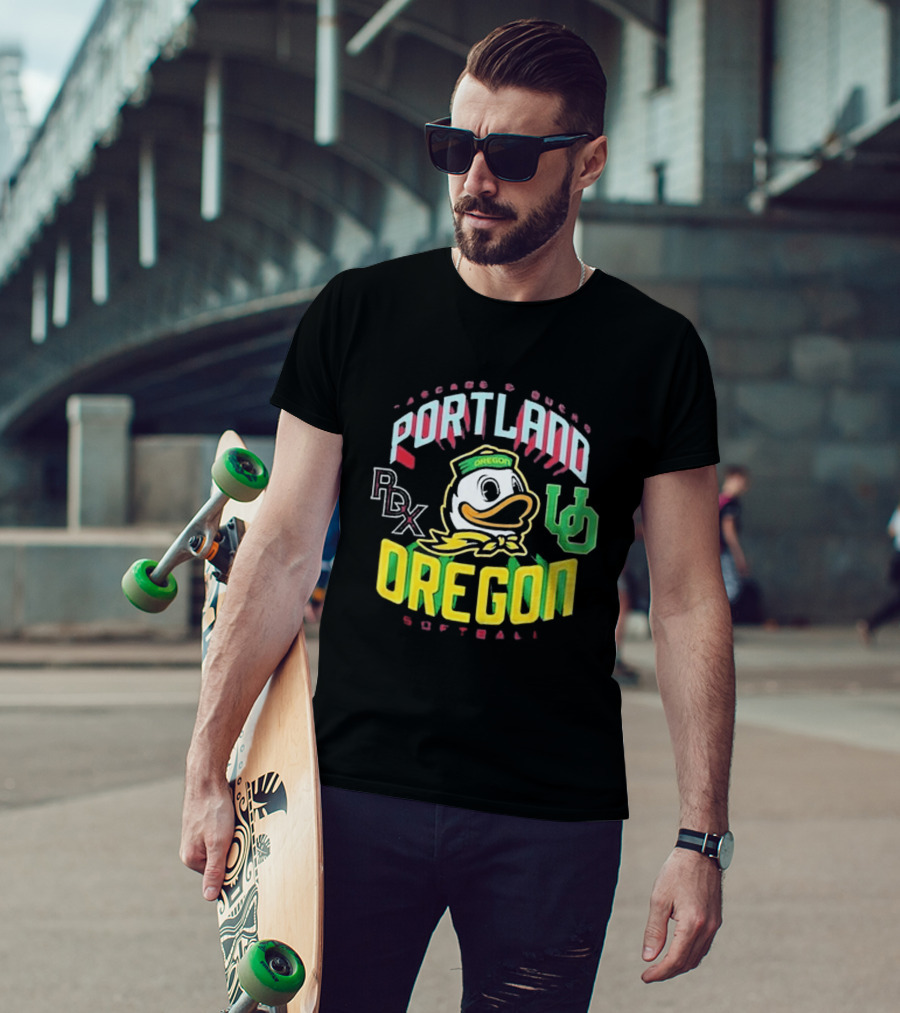 Portland PDX Cascade Ducks Oregon Softball 2026 T-Shirt