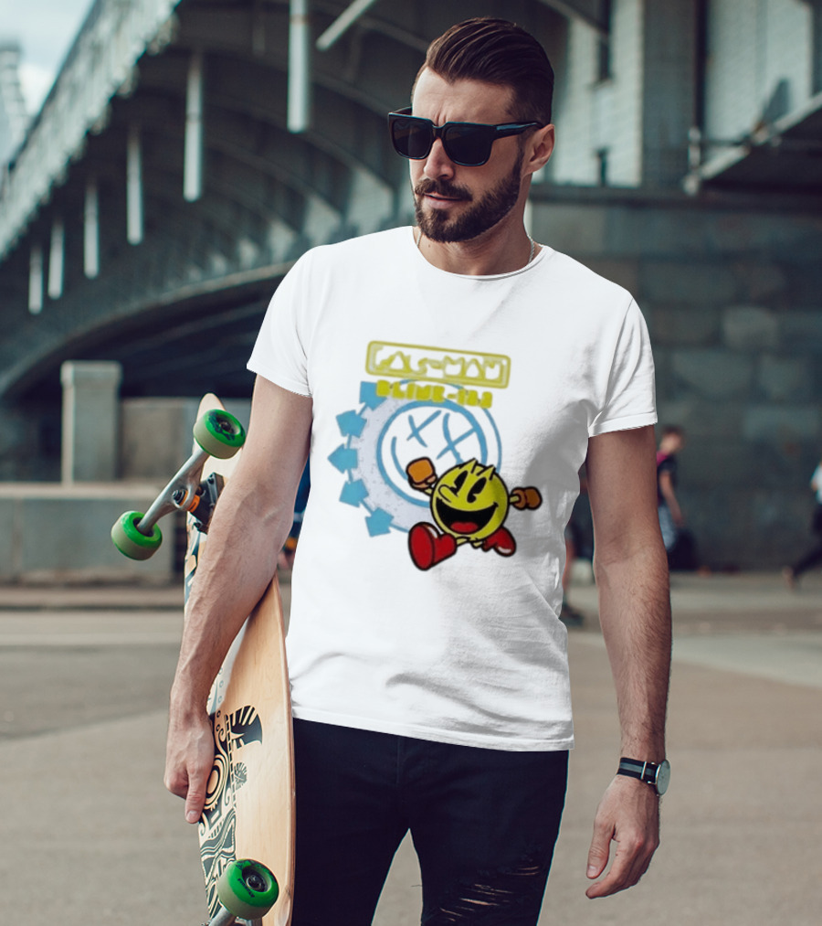 Pac Man Blink 182 Band Crossover Collaborative T-Shirt