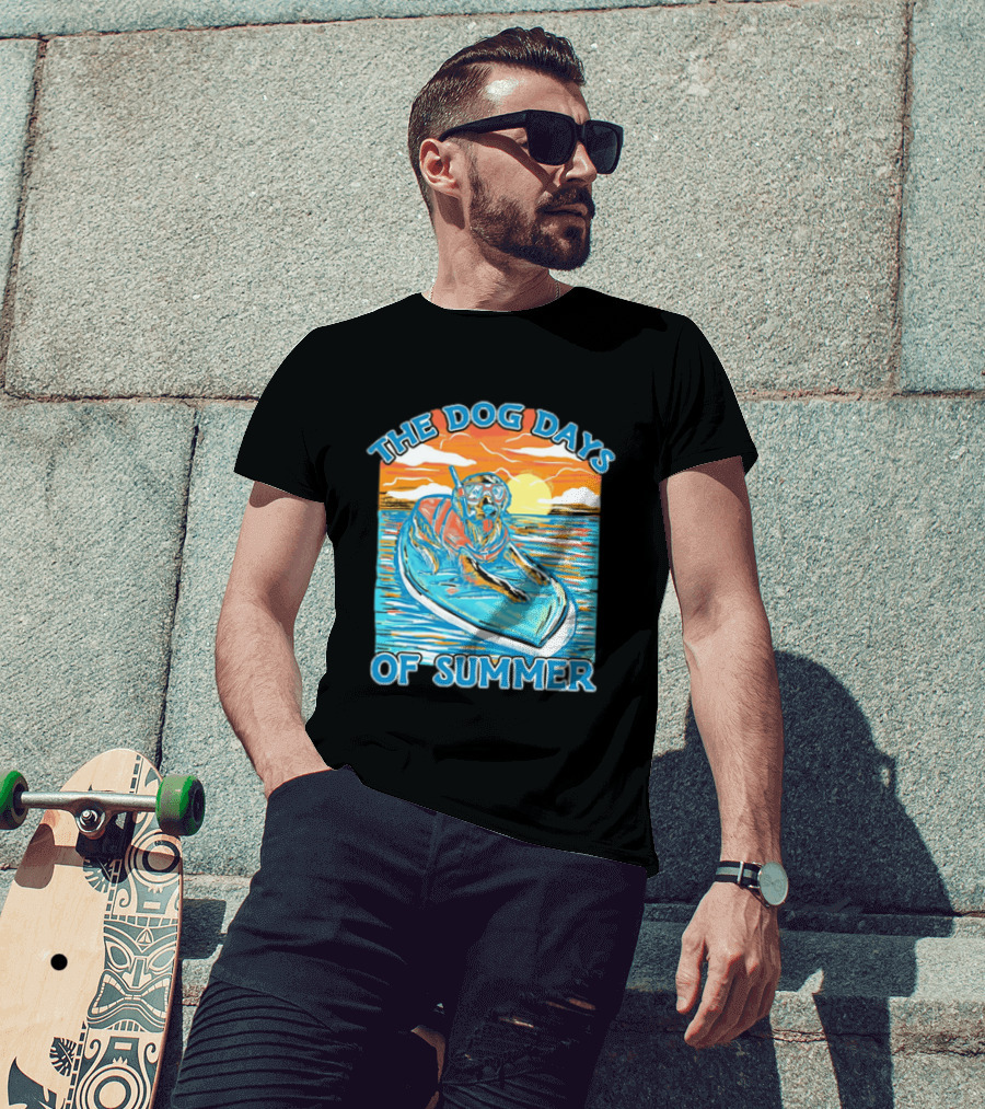 The Dog Days Of Summer Golden Retriever Snorkeling Adventure T-Shirt