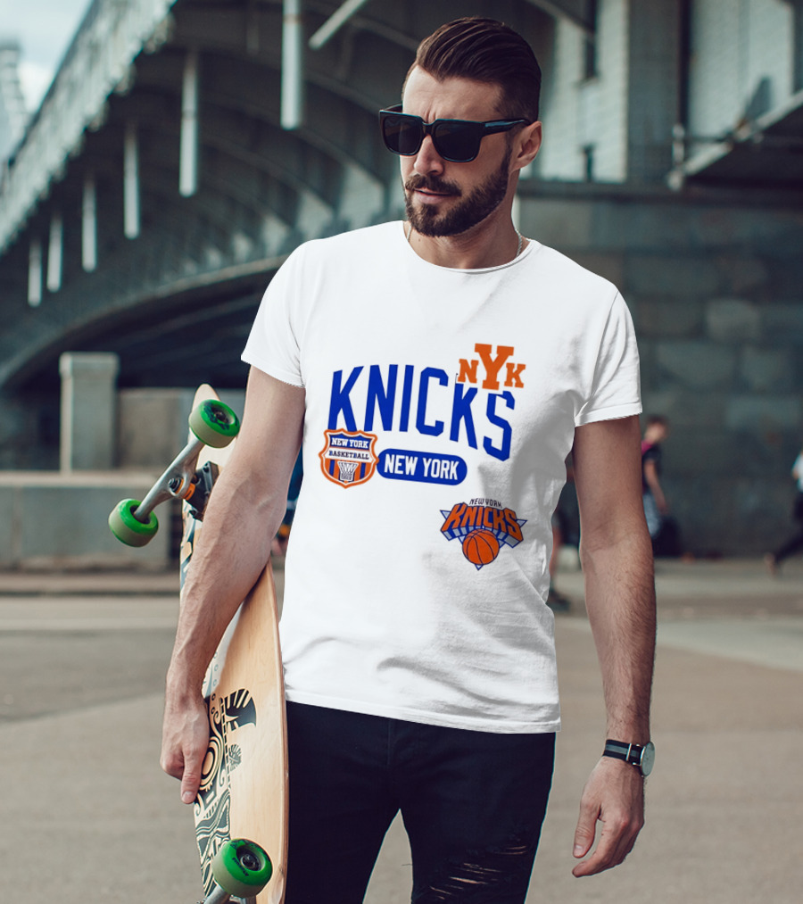 Stephon Marbury Pro Standard New York Knicks NBA Letterman NYK T-Shirt