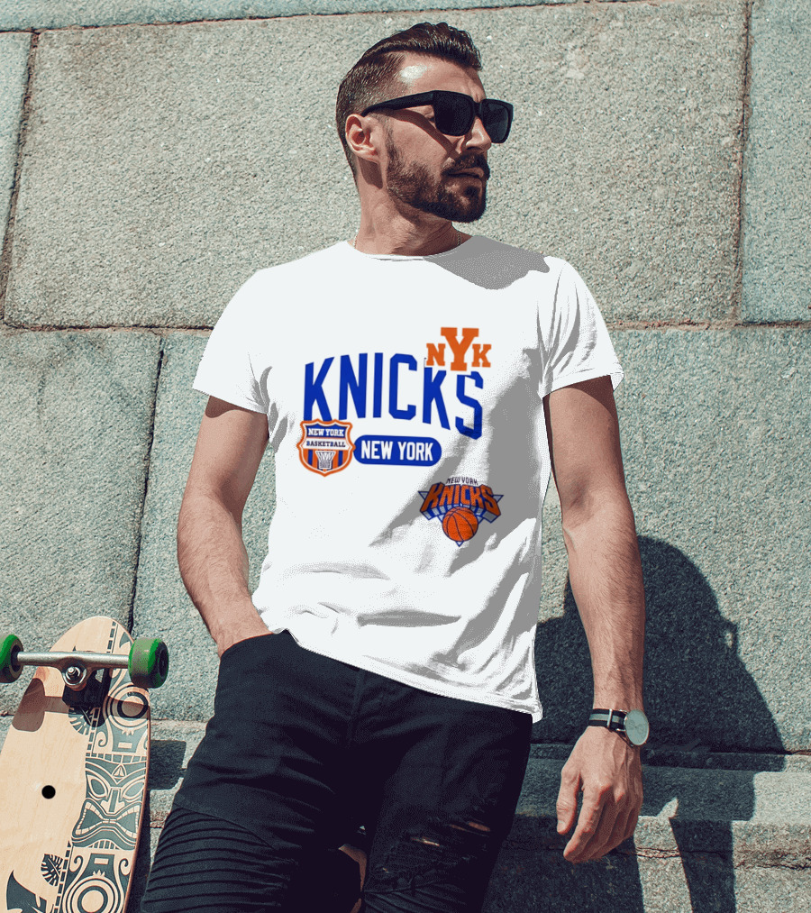 Stephon Marbury Pro Standard New York Knicks NBA Letterman NYK T-Shirt
