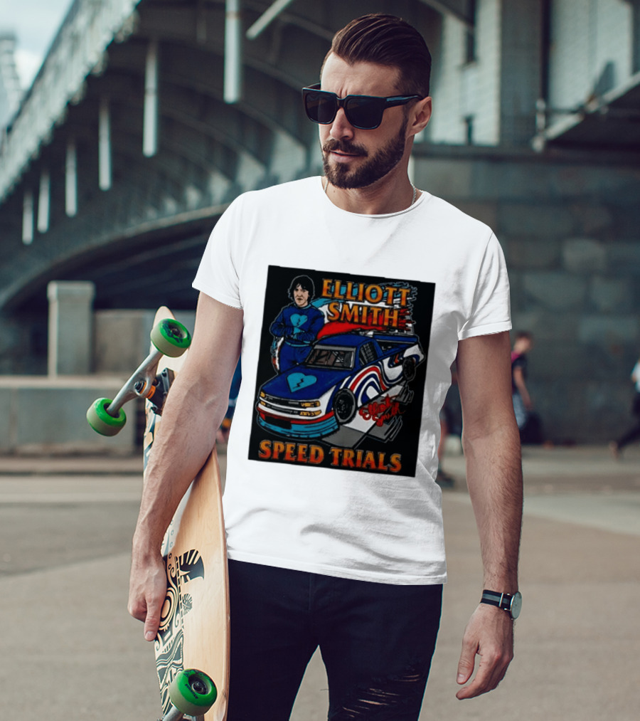 Elliott Smith Speed Trials Racing Car T-Shirt
