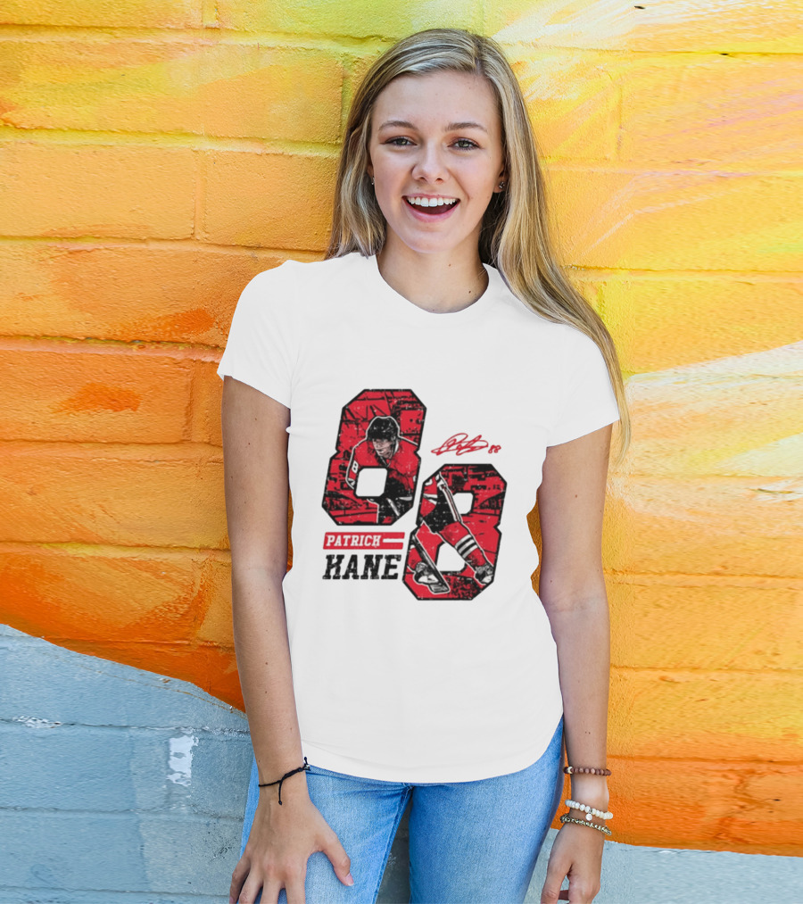 Patrick Kane Chicago Blackhawks 88 Comic Style Collaboration T-Shirt