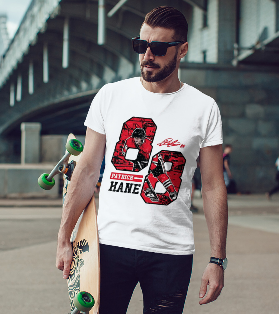 Patrick Kane Chicago Blackhawks 88 Comic Style Collaboration T-Shirt