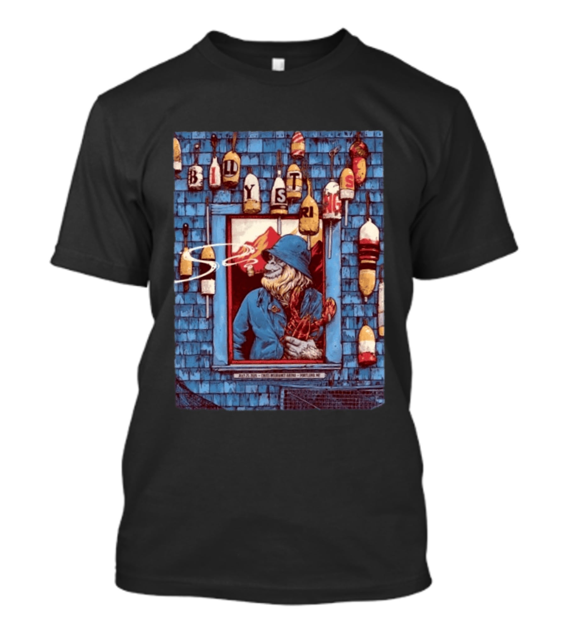 Billy Strings Portland ME 2026 Night 2 Event Cross Insurance Arena July 25 Dan Dippel Coastal Fisherman T-Shirt