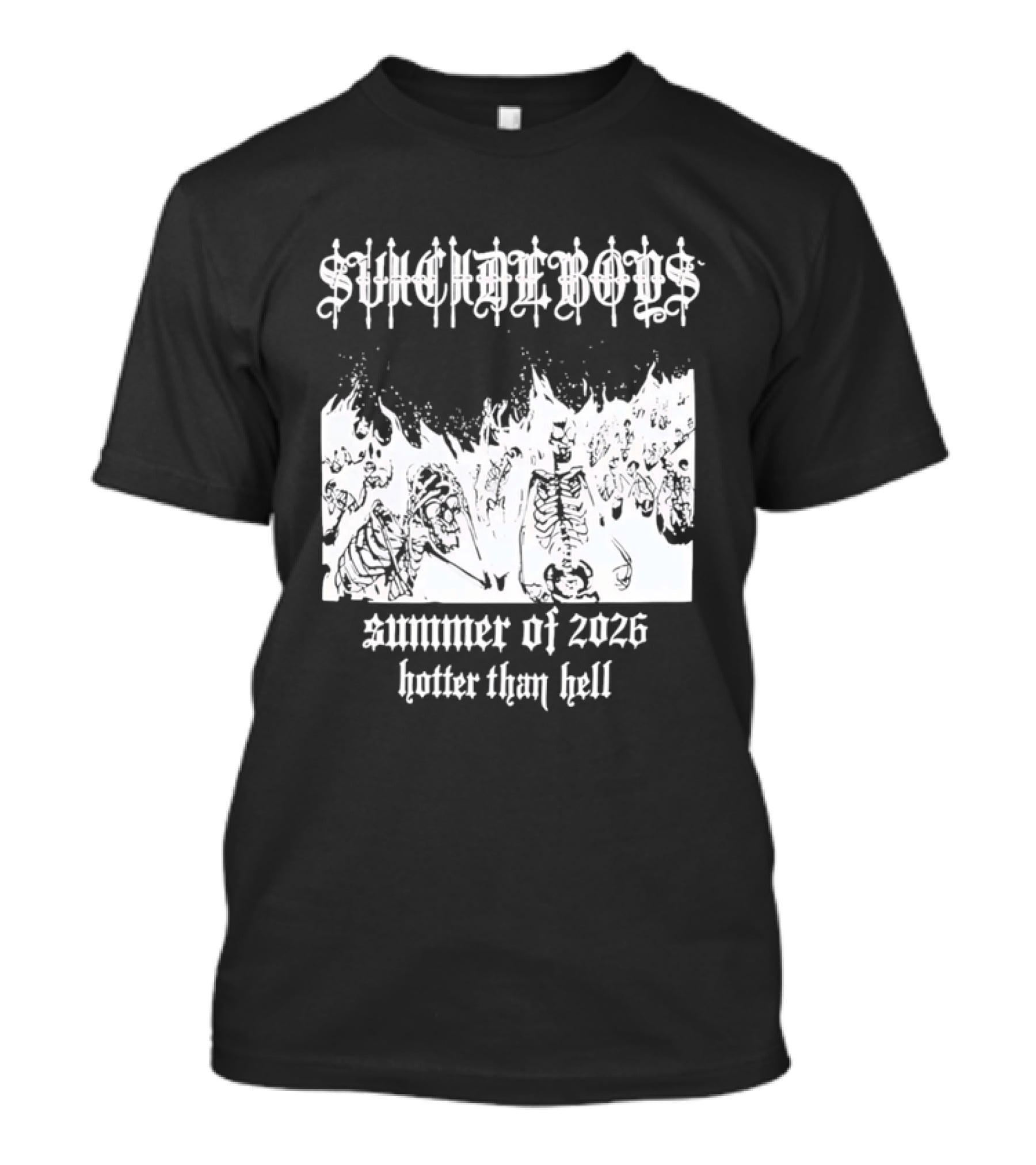 Suicideboys Summer Of 2026 Hotter Than Hell Skeletons T-Shirt