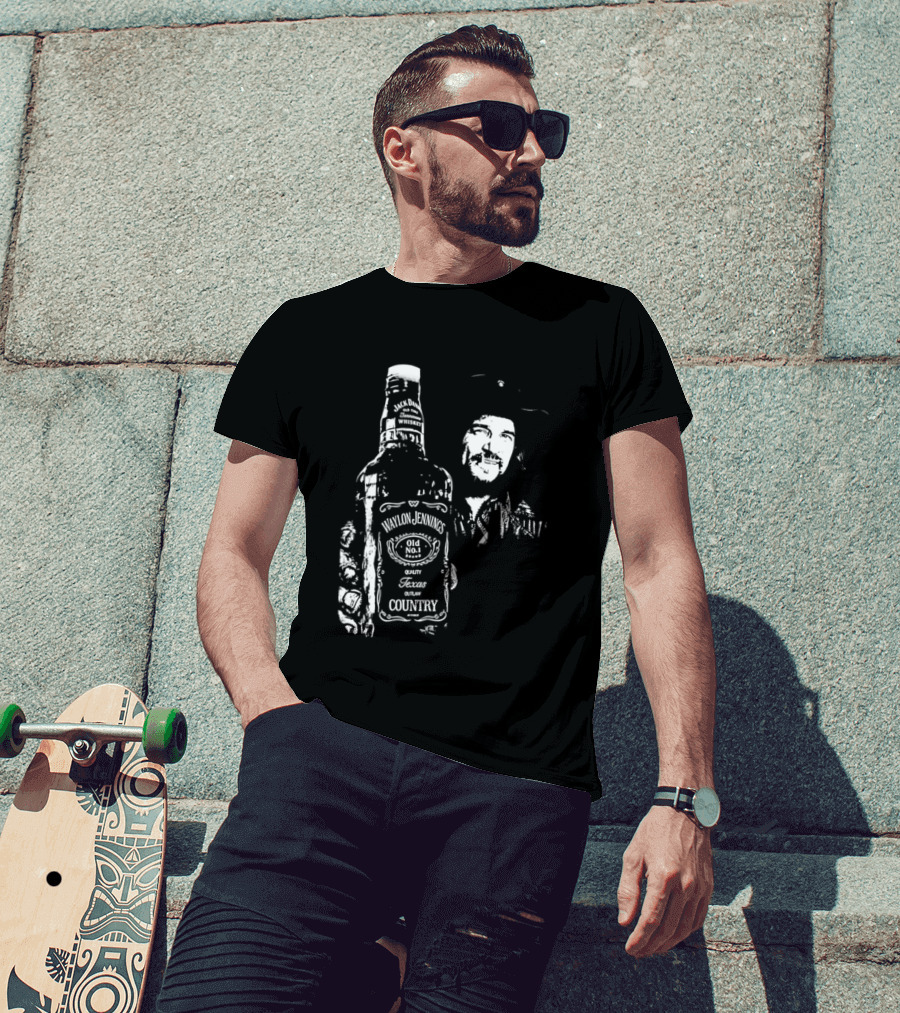Waylon Jennings Old No 8 Brand Texas Country T-Shirt