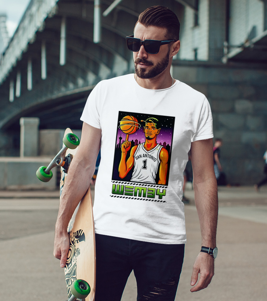 Wemby No 1 San Antonio Basketball Alien T-Shirt