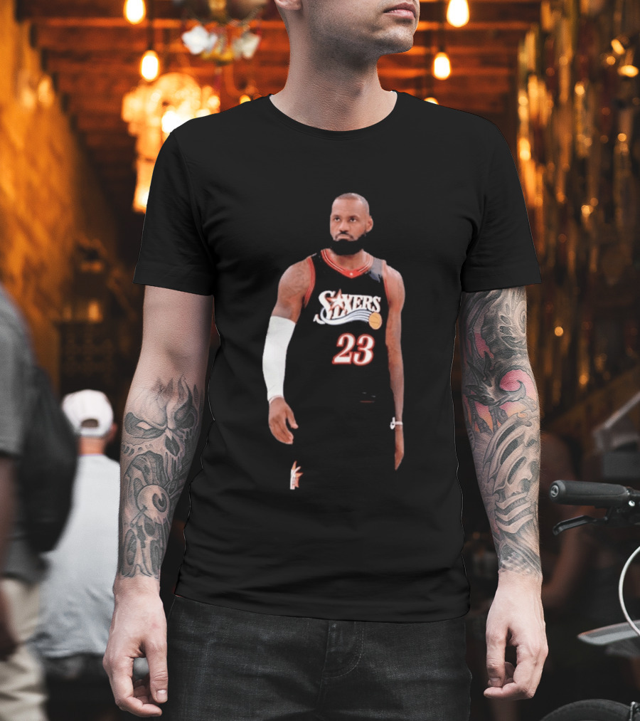 2026 LeBron James Philadelphia 76ers Number 23 Jersey T-Shirt