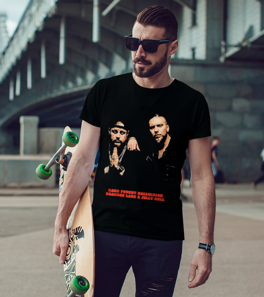 Brandon Lake X Jelly Roll Hard Fought Hallelujah T-Shirt