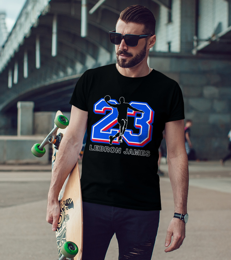 LeBron James 23 Basketball Dunk T-Shirt