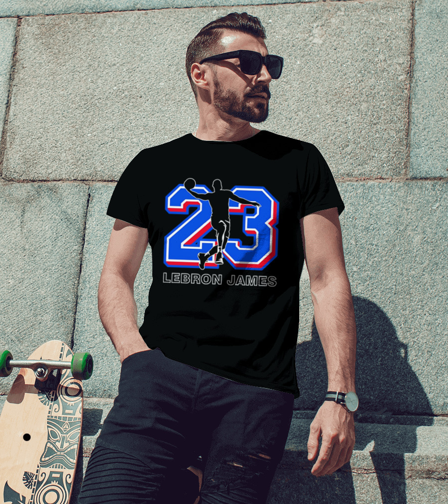 LeBron James 23 Basketball Dunk T-Shirt