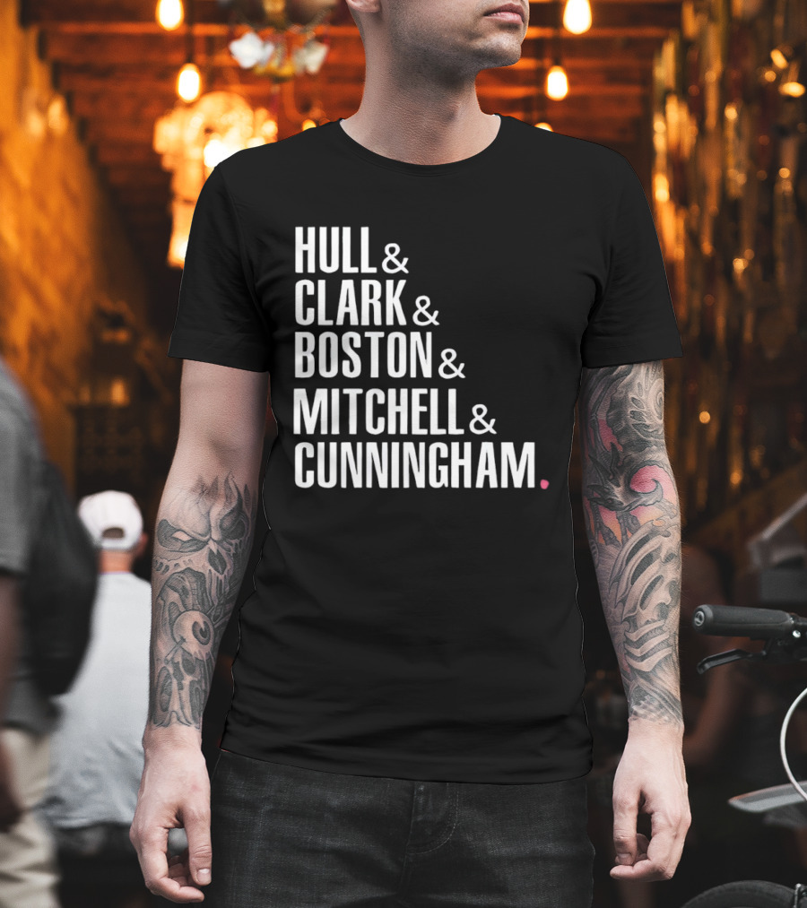 Hull Clark Boston Mitchell Cunningham Indiana Fever WNBA Basketball 2026 T-Shirt