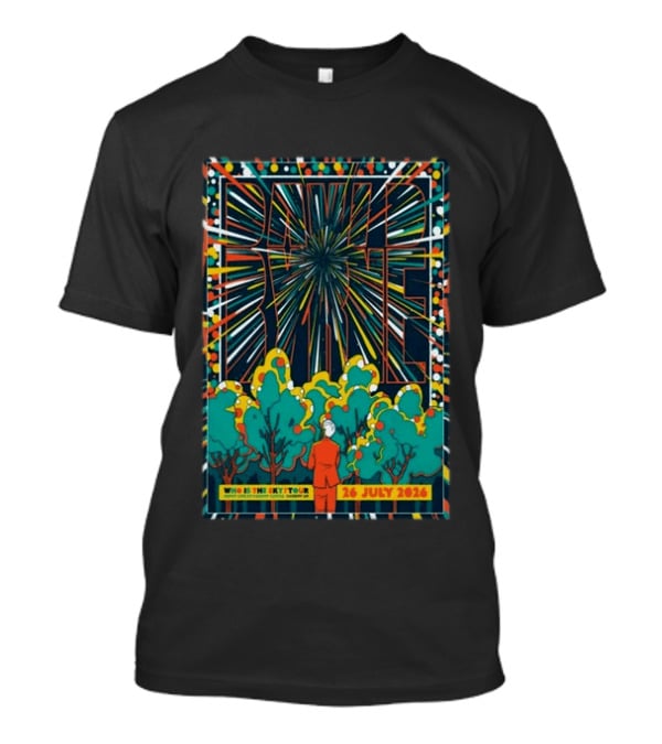 David Byrne Who Is This Sky Tour Cardiff Castle UK 26 July 2026 T-Shirt