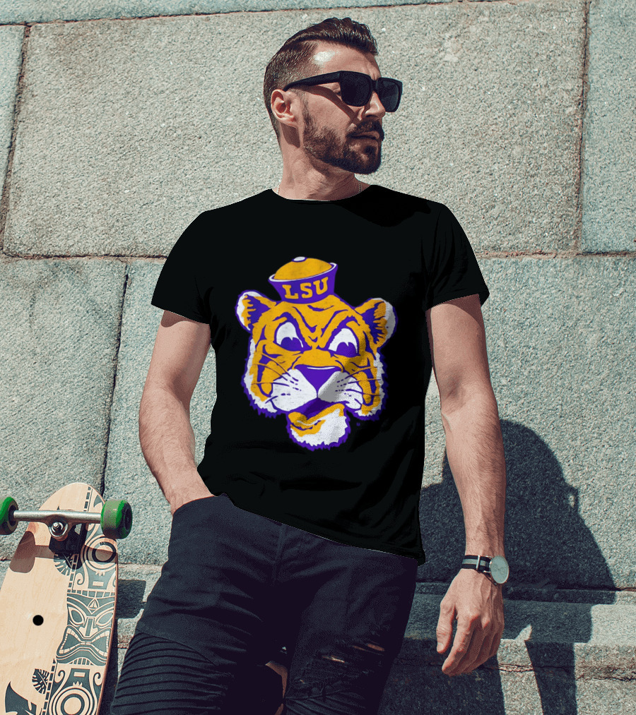 LSU Tigers Big Face 2026 Tiger Head LSU T-Shirt