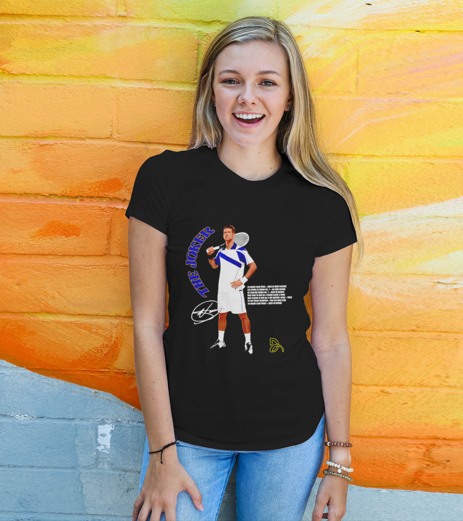 Novak Djokovic The Joker Tennis Champion Signature T-Shirt
