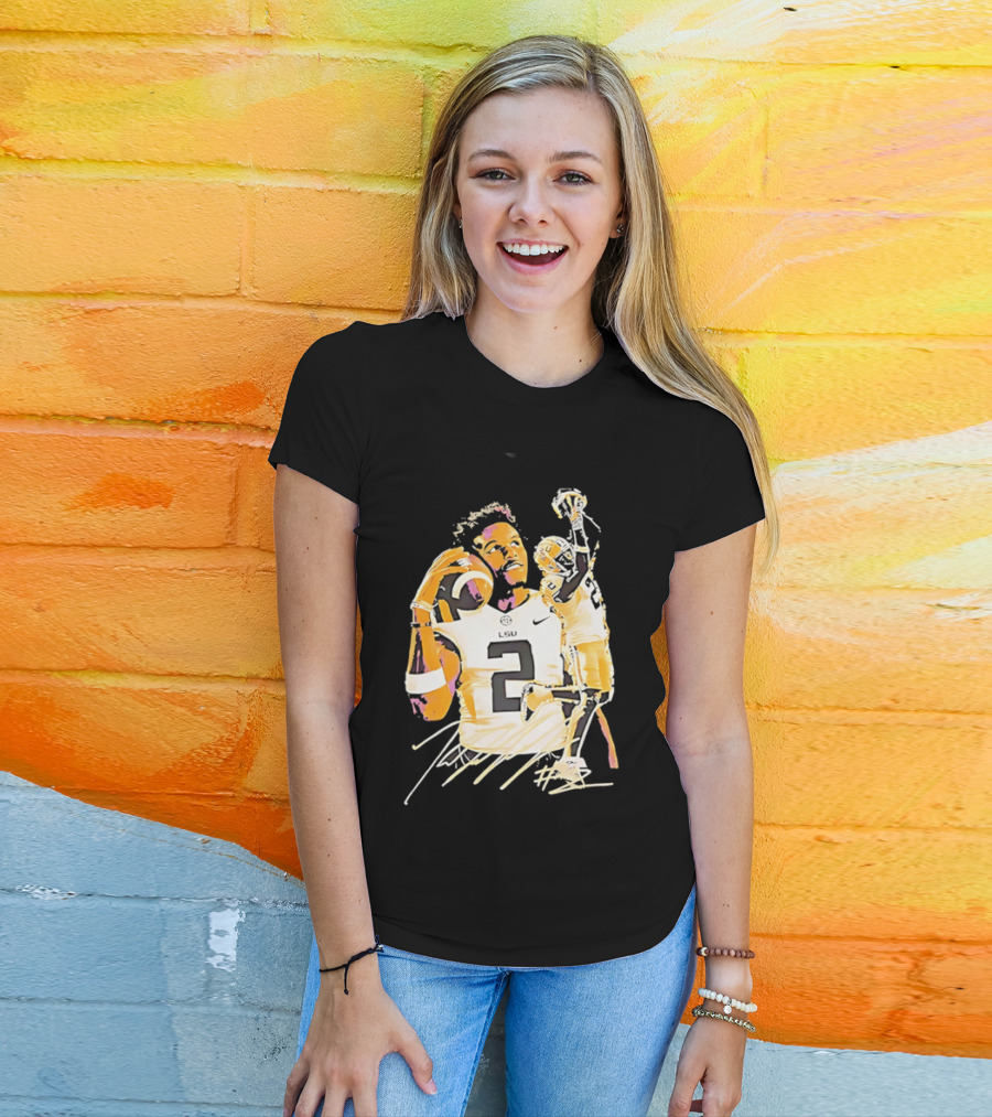 Odell Beckham Jr. LSU Tigers Football Number 2 NCAA T-Shirt