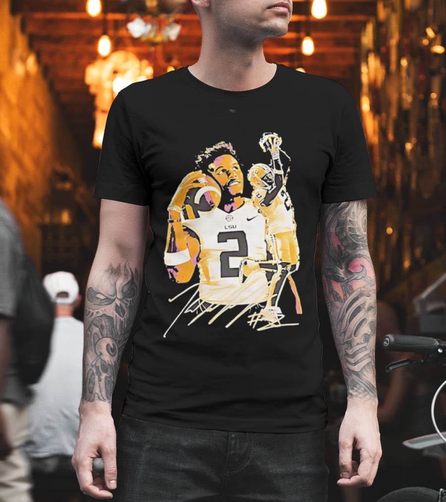 Odell Beckham Jr. LSU Tigers Football Number 2 NCAA T-Shirt