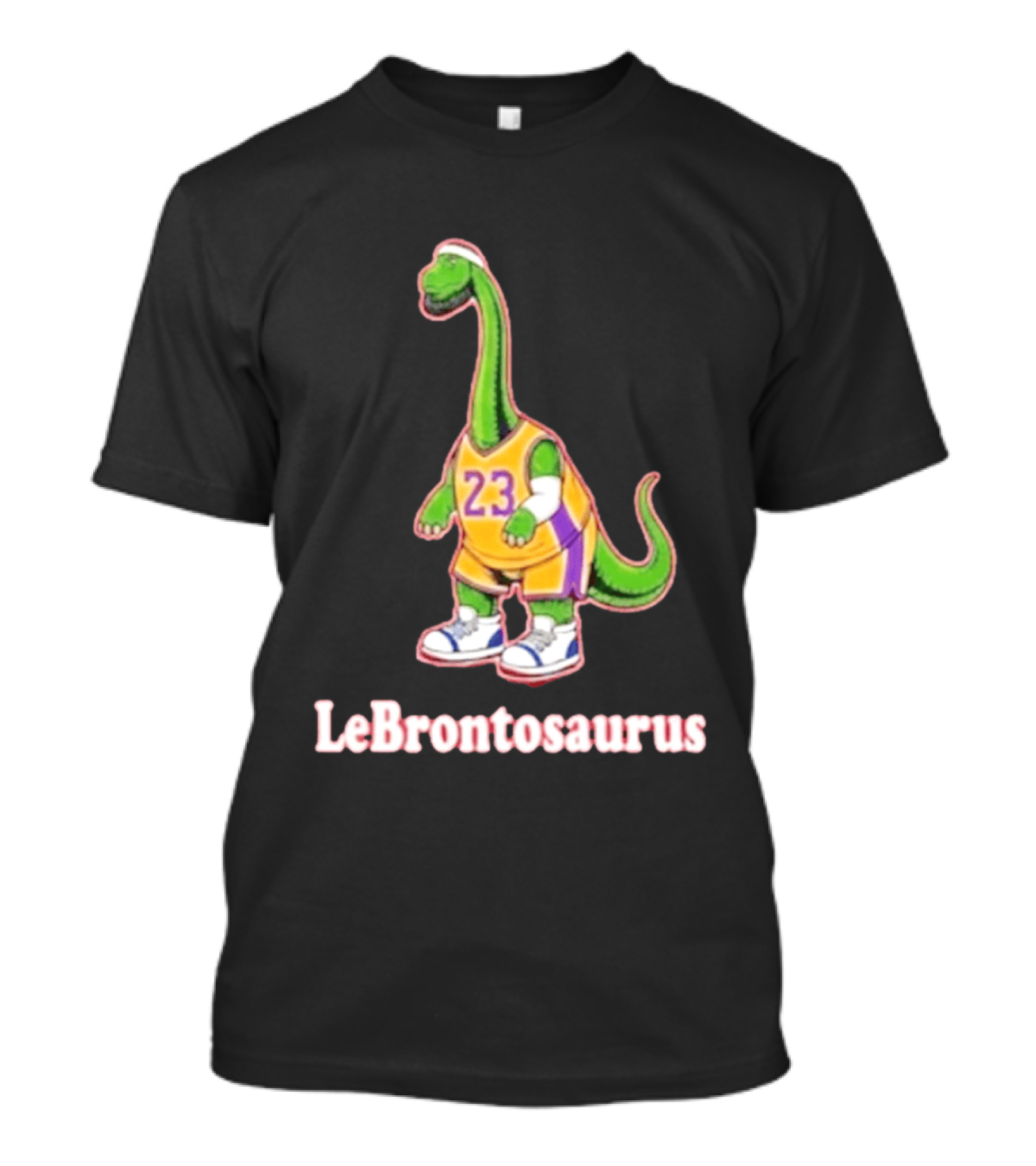 LeBrontosaurus Dinosaur Wearing Jersey 23 Basketball T-Shirt