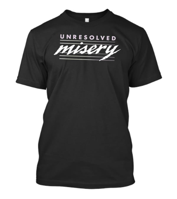 UNRESOLVED MISERY Distressed Retro Aesthetic T-Shirt