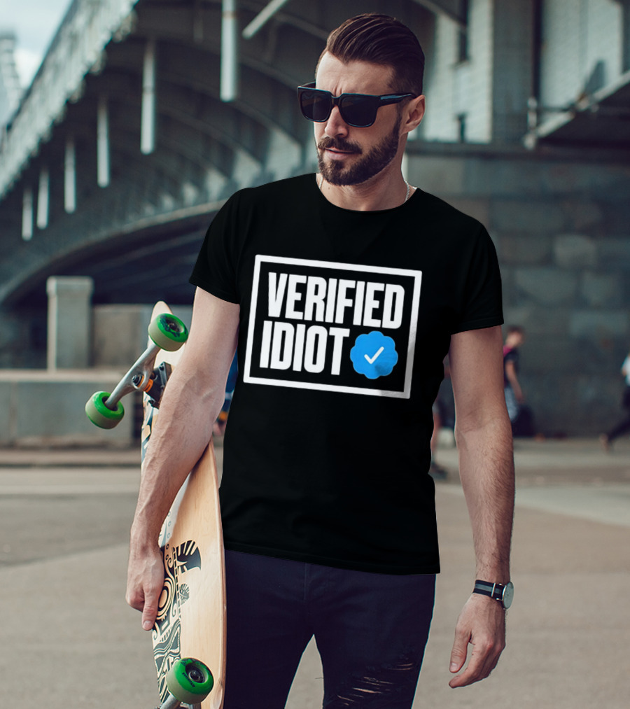 Verified Idiot Checkmark Box T-Shirt