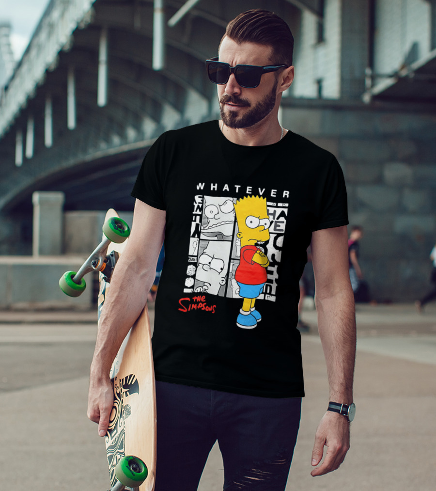 Whatever The Simpsons Bart Simpson Attitude T-Shirt