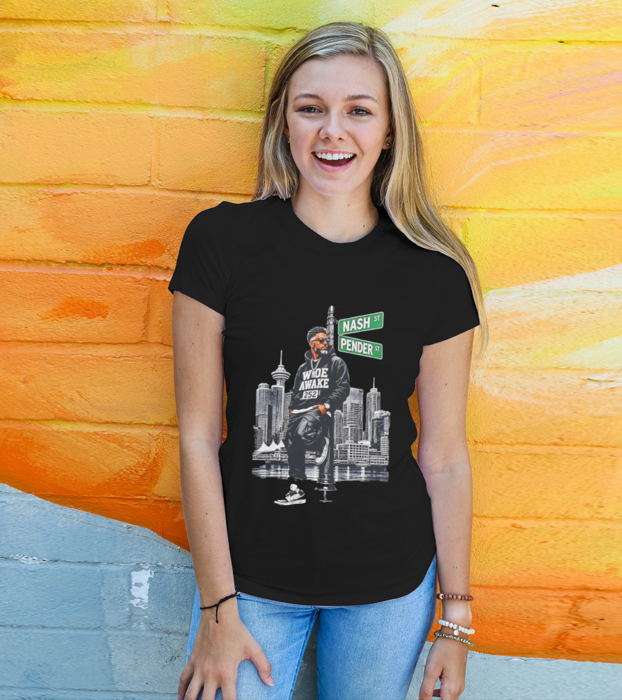 Wide Awake 252 Nash Street Pender Street Urban Skyline T-Shirt