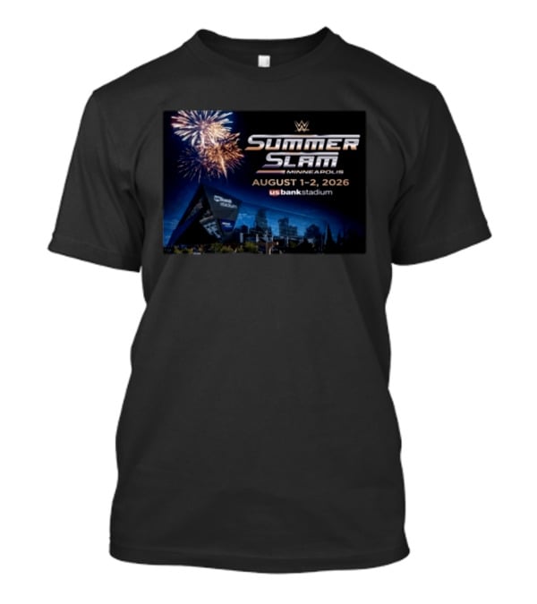 WWE SummerSlam Minneapolis August 1 2 2026 US Bank Stadium Event T-Shirt