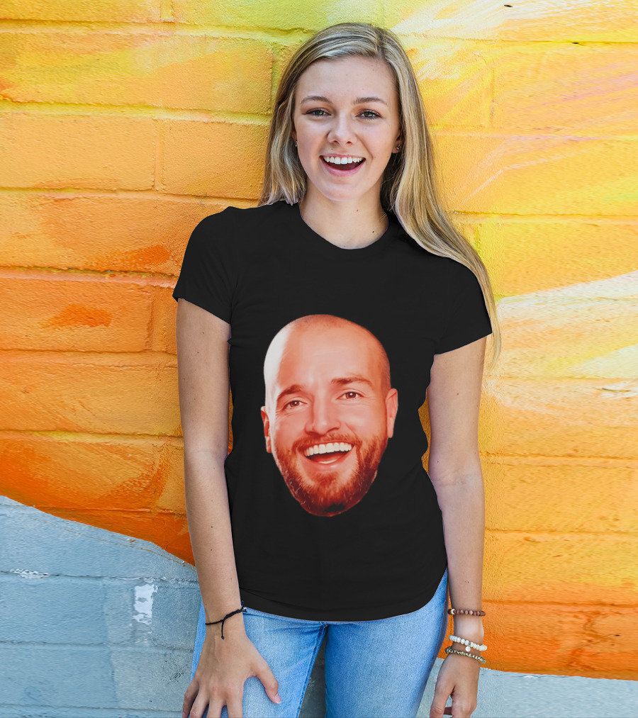 The Smiling Man Happy Face Bold Expression T-Shirt