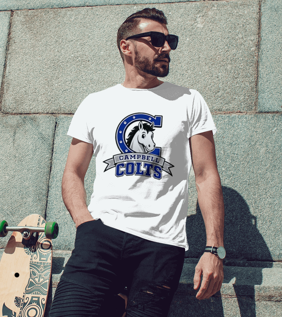 Campbell Colts Athletic Horse T-Shirt
