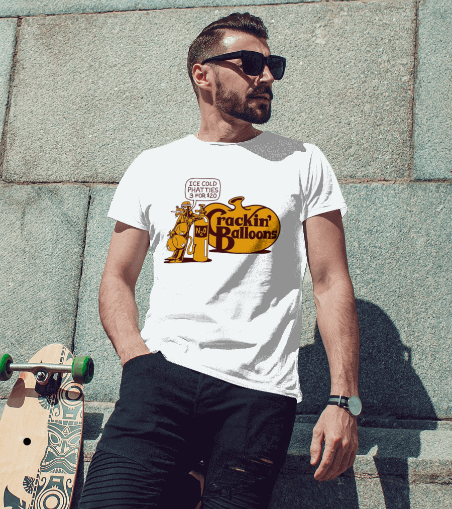 Cracker Barrel Crackin' Balloons Ice Cold Phatties N2O 3 For $20 T-Shirt