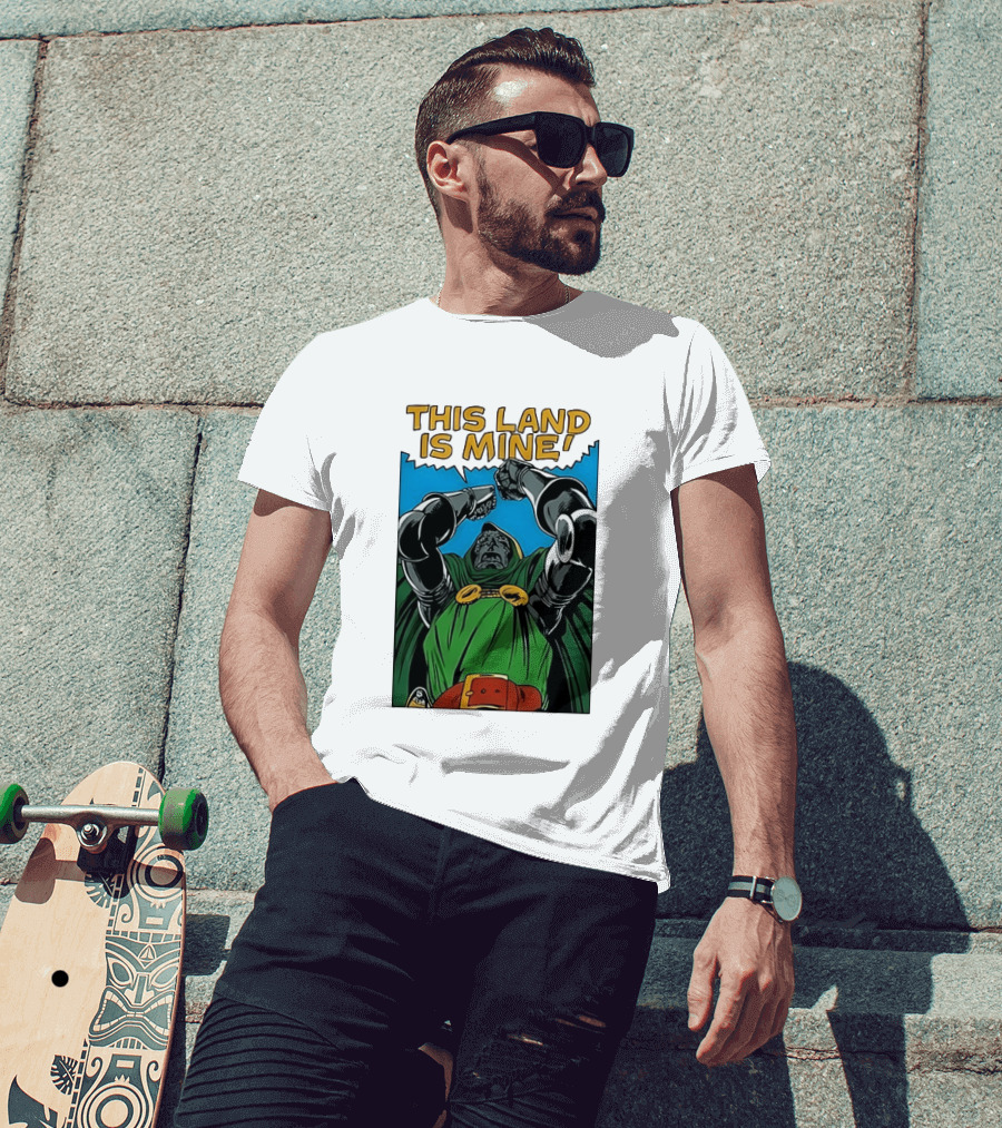 Doctor Doom Marvel Studios This Land Is Mine Vintage Comic T-Shirt
