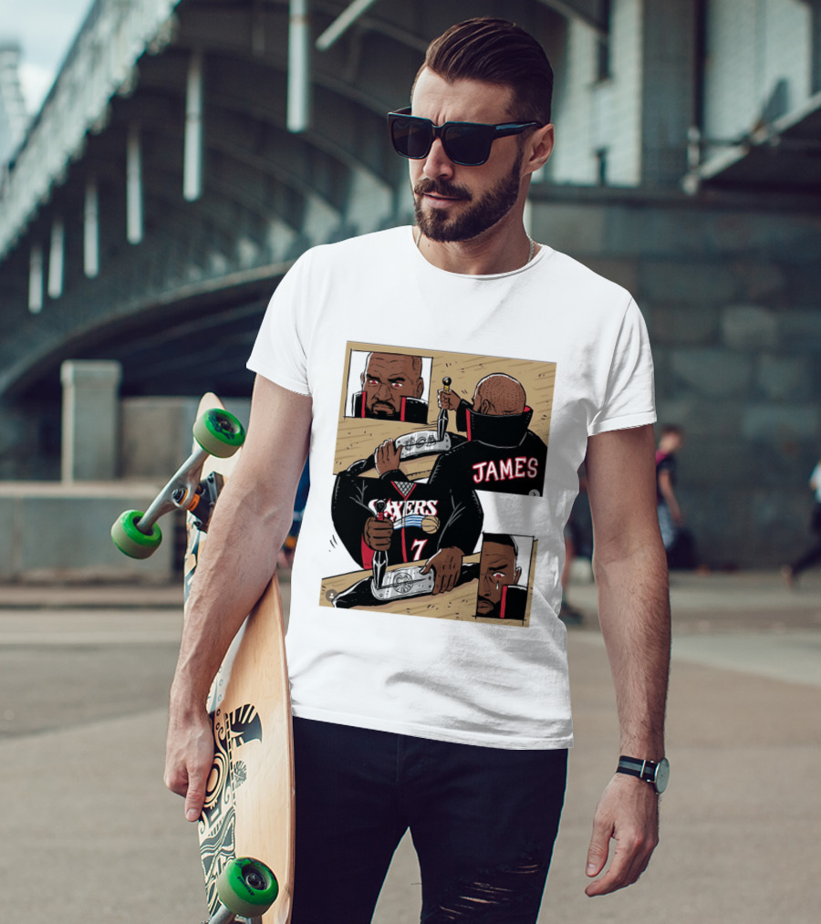 James Sixers 17 Basketball Comic T-Shirt