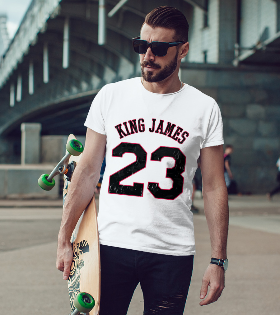 King James 23 Retro Basketball T-Shirt